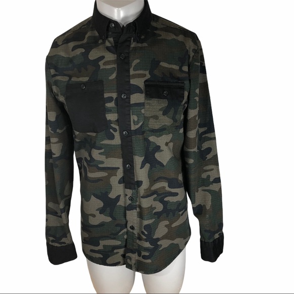 Urban Heritage men’s camo shirt size Small - Picture 4 of 9